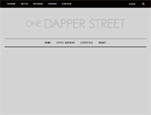Tablet Screenshot of onedapperstreet.com